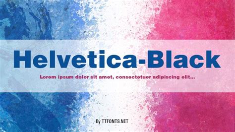 Helvetica-Black Bold truetype font