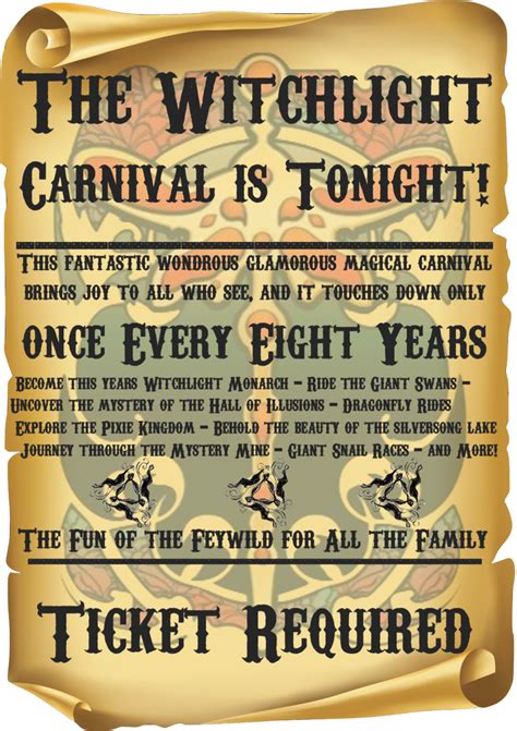 Witchlight Carnival Poster : r/wildbeyondwitchlight