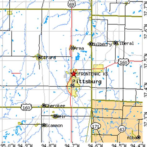 Frontenac, Kansas (KS) ~ population data, races, housing & economy