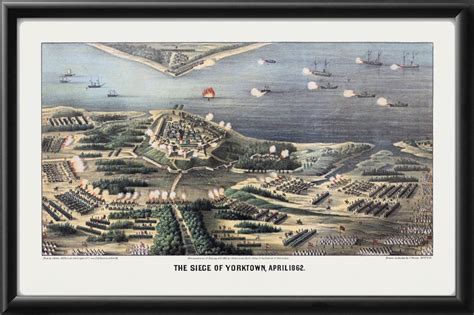 Yorktown VA 1862 Restored Map | Vintage City Maps