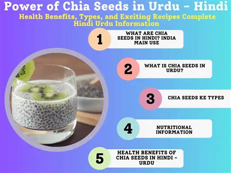 Chia Seeds in Urdu - Benefits, Types, Top 30+ Recipes