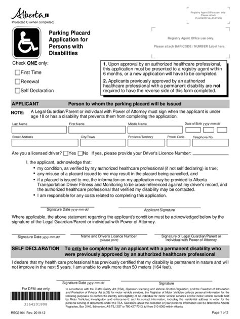 2019-2023 Form Canada Alberta REG3164 Fill Online, Printable, Fillable, Blank - pdfFiller