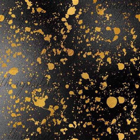 14 Seamless Gold Paint Splatter Overlay Images By ArtInsider | TheHungryJPEG