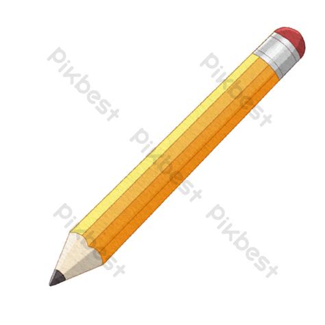 Paglalarawan Ng Lapis Ng Dilaw Na Stationery | Imahe ng PNG PSD Libreng Download - Pikbest