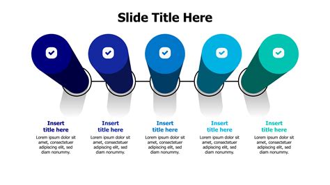 5 points columns infographic Inforgraphics & Slides