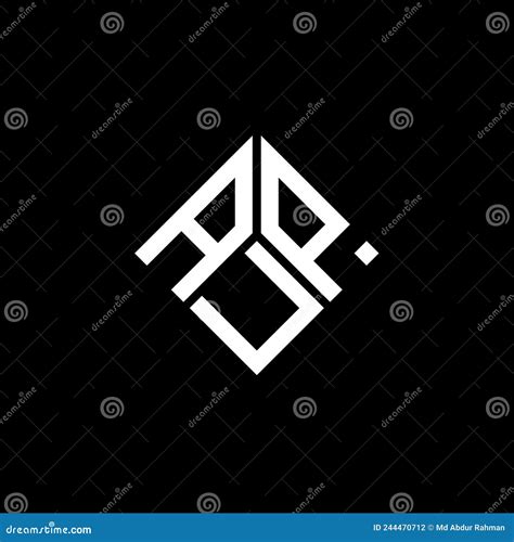 AUP Letter Logo Design on Black Background. AUP Creative Initials ...