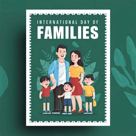 Premium Photo | International Day Of Families Poster Design