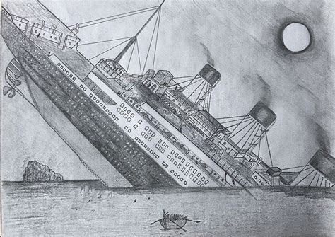 The Titanic | Titanic ship, Titanic drawing, Titanic art