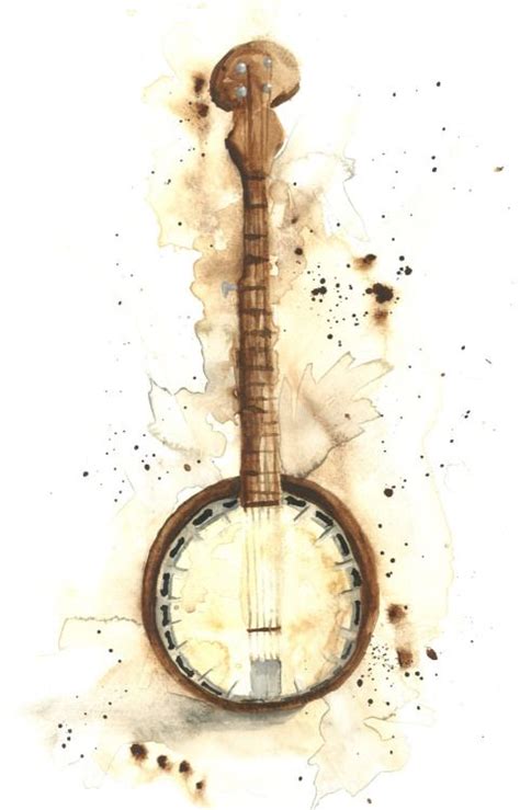 13 best images about banjo tattoo on Pinterest | Watercolors, Roses and Plays