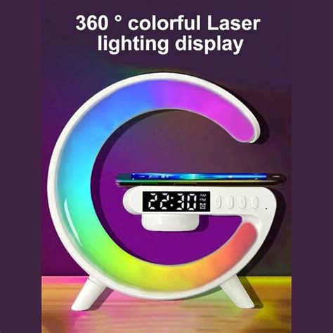 NEW Wireless Speaker with Ambient Light Wireless Charging Night Light Table Lamp | eBay