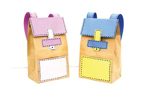 Craft DIY Backpack Paper Lunch Bags | Jewish Journal