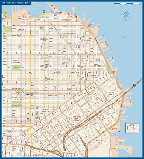 San Francisco Downtown Map | Digital| Creative Force