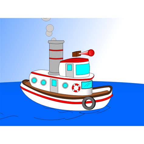 Animated Cartoon TugBoat | Free SVG