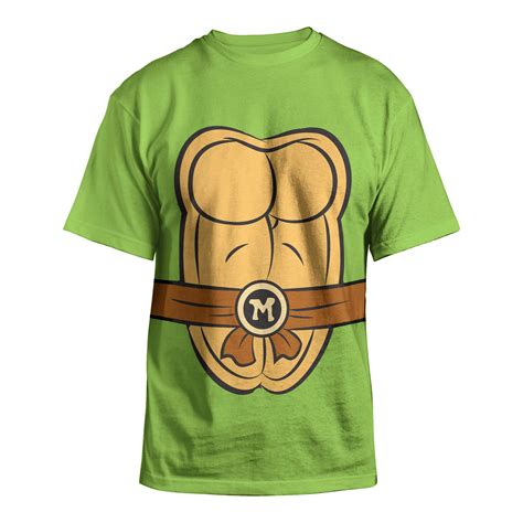 Teenage Mutant Ninja Turtles Mikes Costume Green Youth T-Shirt | S ...