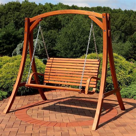 30 Best Ideas 2-person Natural Cedar Wood Outdoor Swings