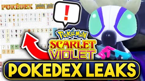 ALL 105+ NEW POKEMON LEAKS UPDATED! FULL GEN 9 POKEDEX LEAKS! Pokemon ...