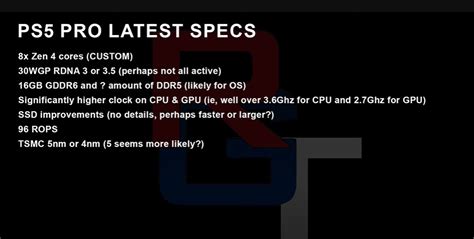 New PS5 Pro specifications leak suggests massively enhanced CPU and GPU boost clocks vs base PS5 ...