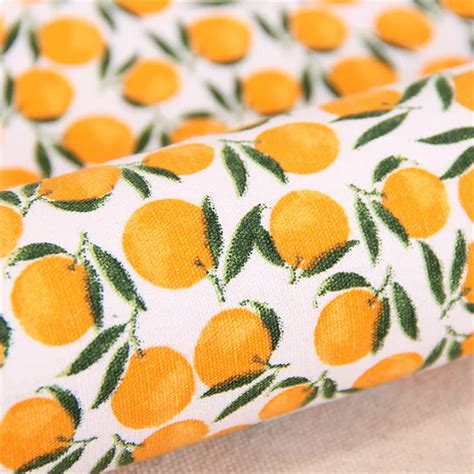 Terylene cotton printed orange canvas fabric-in Fabric from Home & Garden on Aliexpress.com ...