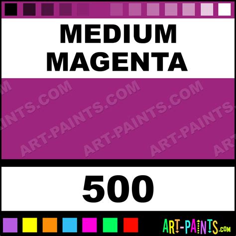 Medium Magenta Basics Acrylic Paints - 500 - Medium Magenta Paint, Medium Magenta Color ...