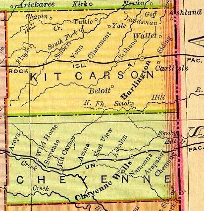 Kit Carson County, Colorado: Maps and Gazetteers