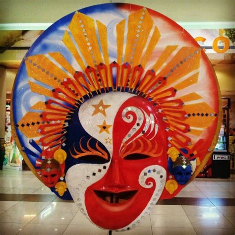 Lovely, colorful mask from the #masskara festival of #Bacolod ...