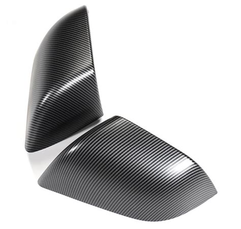 Carbon Fiber Effect Side Mirror Cover Set for Tesla Model 3 2017-2023 | PimpMyEV