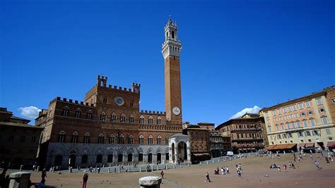 siena, square of the field, tuscany, architecture, renaissance ...