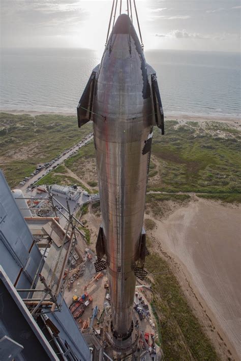 Fully stacked Starship caps busy week at SpaceX’s Texas rocket yard ...