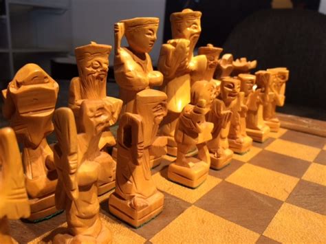 Antique Wooden Hand Carved Chess Set | Collectors Weekly