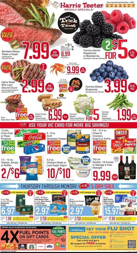 Harris Teeter Weekly Ad Flyer Specials October 26 to November 1, 2022