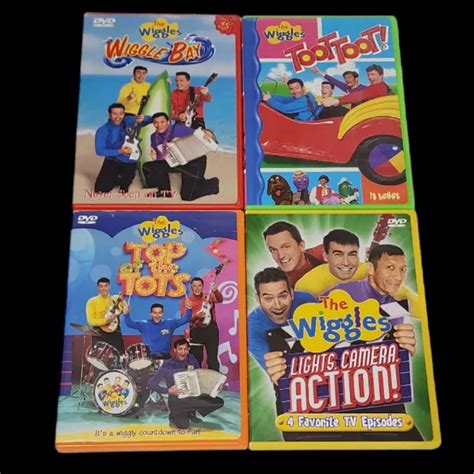 THE WIGGLES DVD Lot Wiggle Bay Toot Toot Top Of The Tots Lights Camera Action $13.64 - PicClick CA