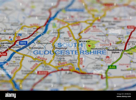 Gloucestershire map hi-res stock photography and images - Alamy