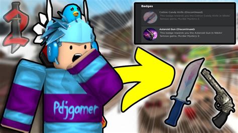 How you GOT COTTON CANDY KNIFE & ASTEROID GUN IN MM2! - YouTube