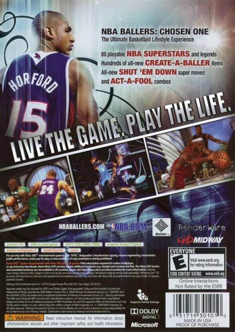 NBA Ballers: Chosen One for Xbox 360 - Sales, Wiki, Release Dates, Review, Cheats, Walkthrough