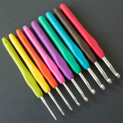 full set of coloured crochet hooks by berylune | notonthehighstreet.com