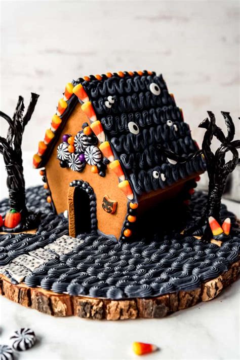 Haunted Halloween Gingerbread House - House of Nash Eats