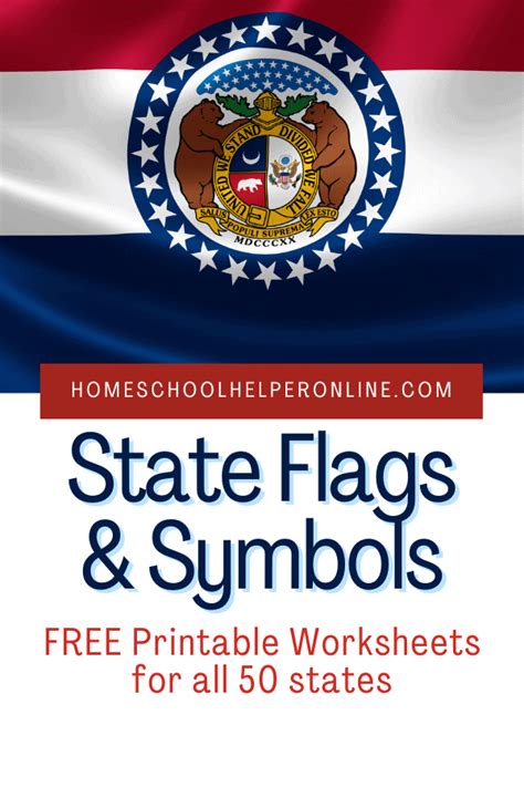 State Flags & Symbols Worksheet Bundle - Homeschool Helper Online