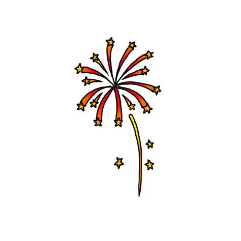 How to Draw Fireworks - Step by Step Easy Drawing Guides - Drawing Howtos