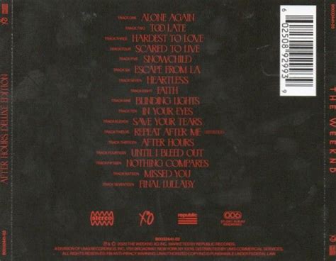 The Weeknd AFTER HOURS Deluxe Edition CDR, Hobbies & Toys, Music ...