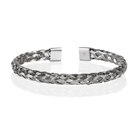 Stainless Steel Cuff Bracelet for Men Steel Braided Bangle - Etsy UK