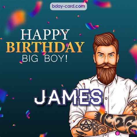 Birthday images for James 💐 — Free happy bday pictures and photos | BDay-card.com