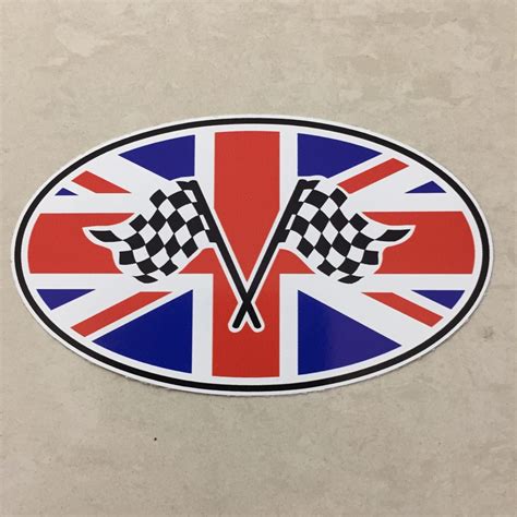 UNION JACK CHEQUERED STICKER