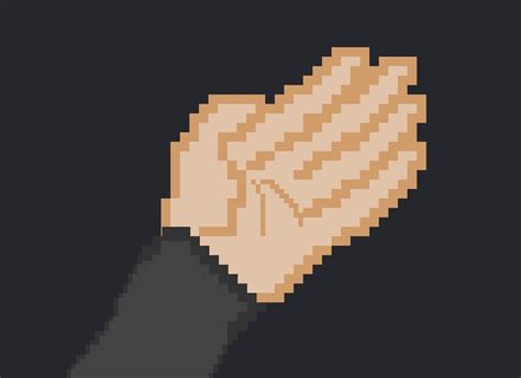 Skeleton Hand Pixel Art