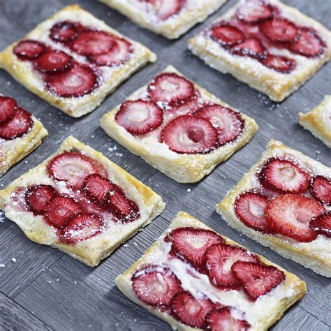 Strawberry Cream Cheese Tarts - Ev's Eats