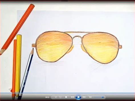 how to draw sunglass step by step ( very easy) - YouTube