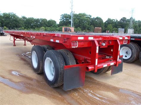 1976 GREAT DANE STRETCH FLATBED TRAILER, VIN/SN:313678 - T/A, 42'-65' LENGTH, 96" WIDTH, 11R22.5 ...