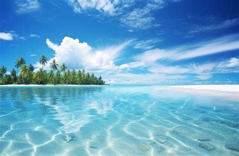 Tropical island beach wallpaper 26774234 Stock Photo at Vecteezy