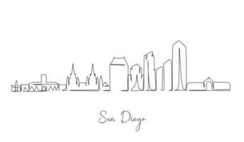 San Diego Skyline Vector Art, Icons, and Graphics for Free Download