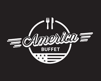 America Buffet by logomachine | Logo restaurant, Logo design, ? logo