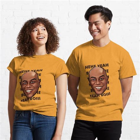 Ainsley Harriott Face Caricature Funny Meme | Yeah Boy Classic T-Shirt ...